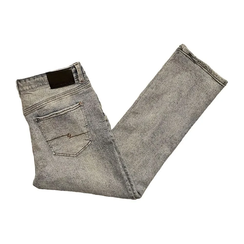 English Laundry Straight‎ Jeans Distressed Light Blue Denim 34x27.5* (Tag 33x30)